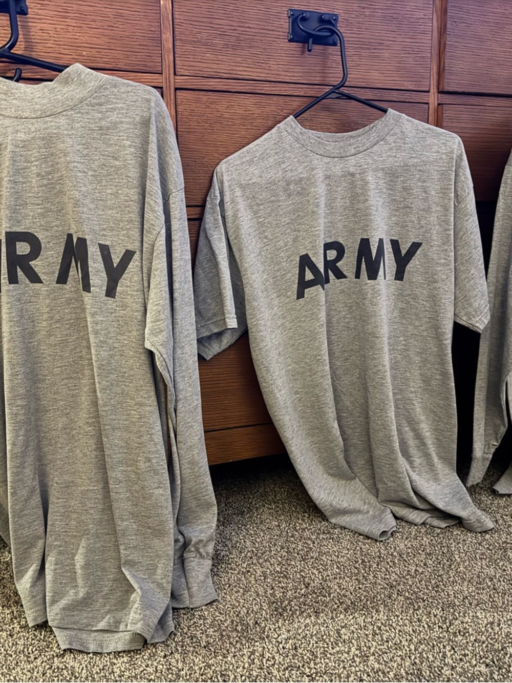 Gray ARMY Graphic T-Shirt